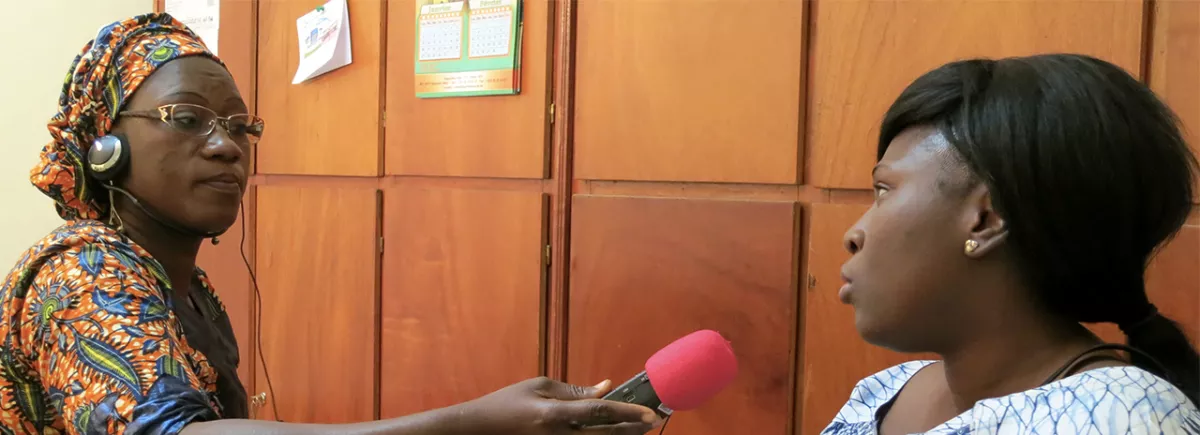 Mali au féminin: first radio training session