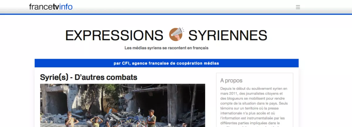 Expressions syriennes : les médias syriens racontent en français la vie quotidienne des Syriens