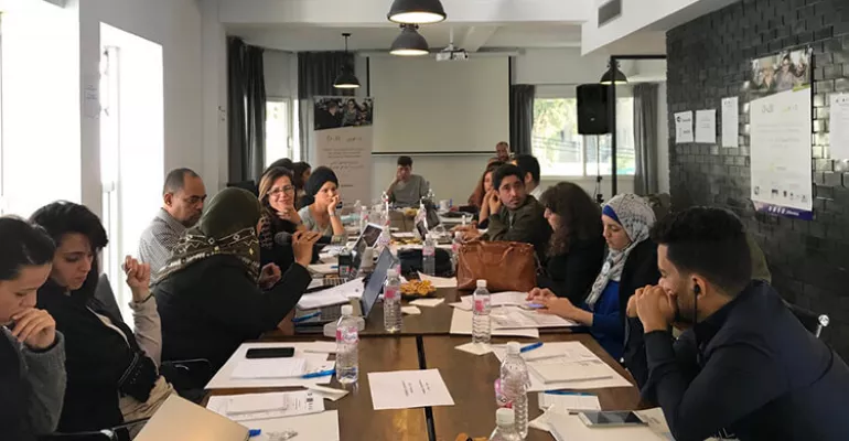 Tunis 14-16 novembre 2018 : première session d’incubation de l’équipe de #Djilmedia (10 projets sélectionnés) présente aux #AjTunis. #DJilMedia