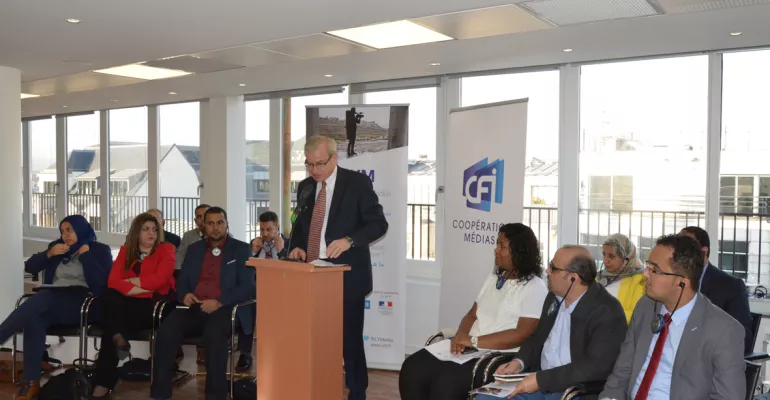 Inaugural orientation meeting, at AFP's offices in Paris – 9 November 2015 #ILYMedia