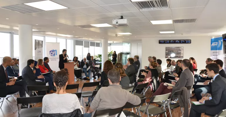 Inaugural orientation meeting, at AFP's offices in Paris – 9 November 2015 #ILYMedia