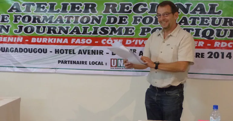 Training workshop in political journalism - end of 2014 #FasoMédias