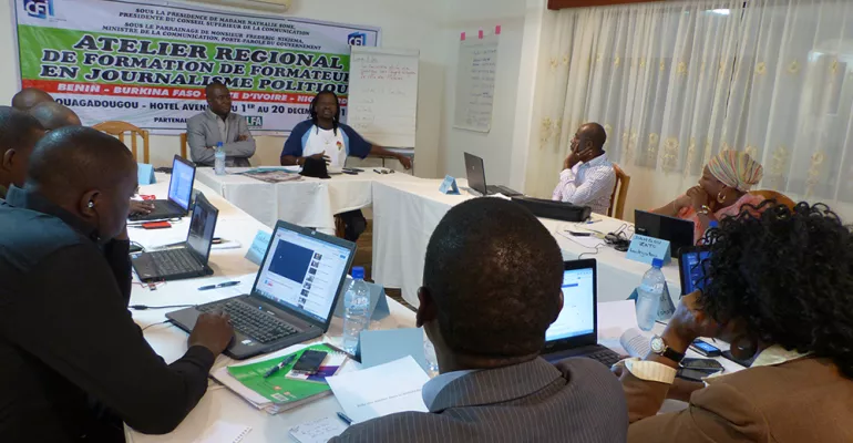 Training workshop in political journalism - end of 2014 #FasoMédias