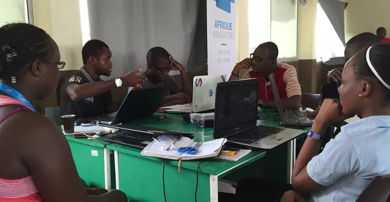 Hackathon d’Abidjan (Côte d’Ivoire) - avril 2015 - © Philippe Couve #AfriqueInnovation