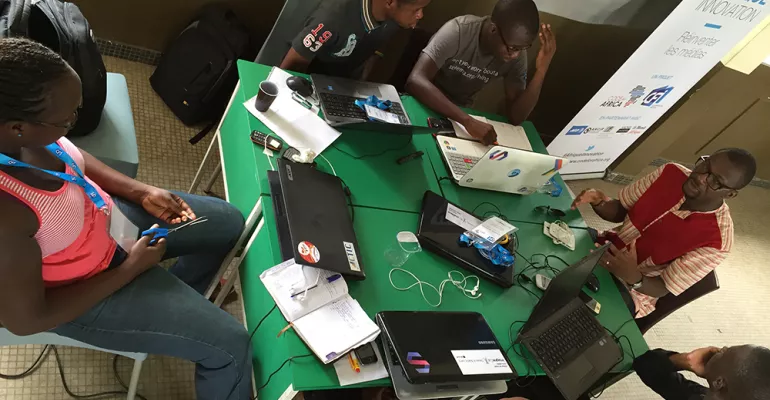 Hackathon d’Abidjan (Côte d’Ivoire) - avril 2015 - © Philippe Couve #AfriqueInnovation