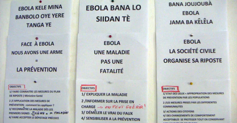 Presentation of the objectives of training in Cotonou #EbolaRadio