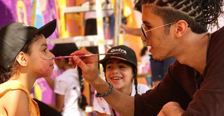 #Qudra réunit les Jordaniens et les réfugiés Syriens à travers l'art. #Qudra