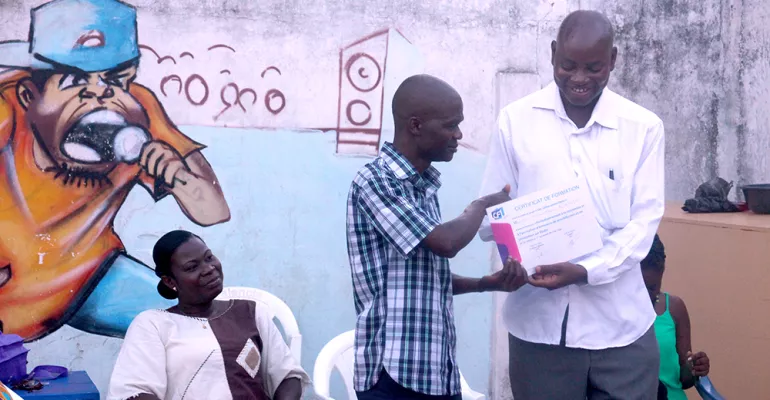 Fitness training certificate in Togo #EbolaRadio