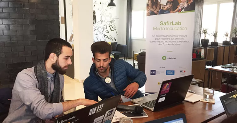 Session d’incubation à Tunis pour les projets médias – avril 2019. #SafirLab