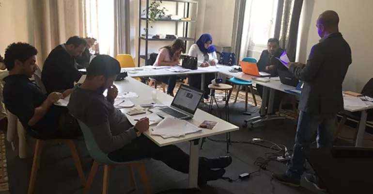 Formation des formateurs irakiens à Beyrouth 25-28 février 2018 : couverture électorale, gestion des réseaux sociaux, détecter les #FakeNews. #TasalahMedia