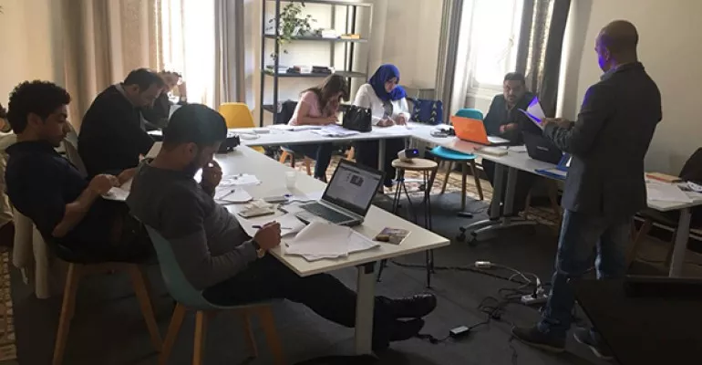 Training of Iraqi trainers in Beirut February 25-28: Election coverage, social networking, detecting #FakeNews. #TasalahMedia