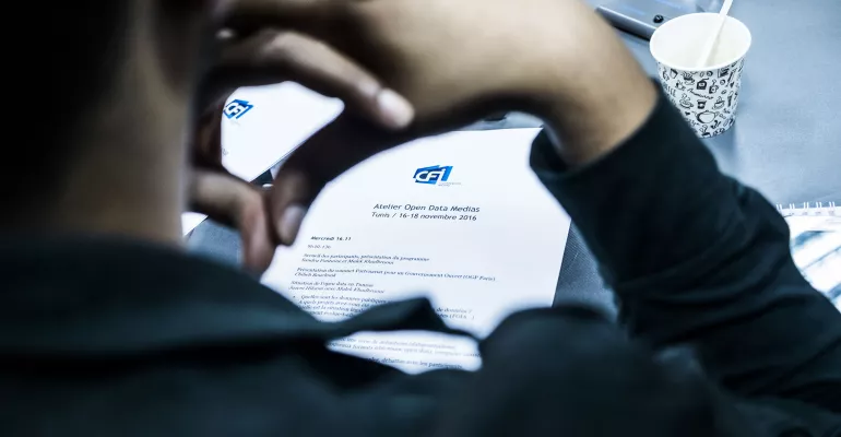 Tunis : Formation à l'utilisation des données ouvertes (15-17 novembre 2016) / Crédits Stanislas Verjus - EFJ-Paris #ODMedias