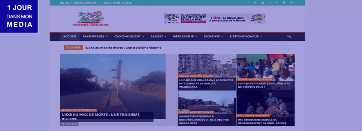 Guinée Décalée: providing news through satire
