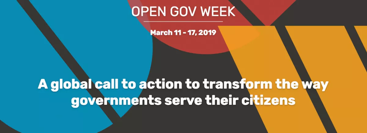 Du 11 au 17 mars 2019, le #PAGOF célèbre la Semaine du gouvernement ouvert !