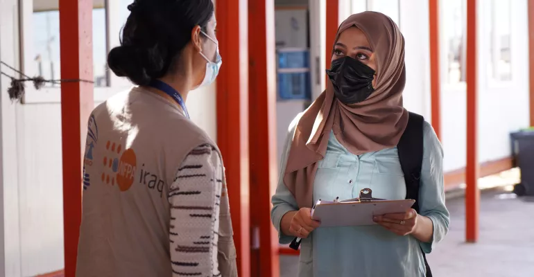 Podcast production in the refugees camp of Khanke and Domiz in Iraq - September 2021 #Makanatimedia