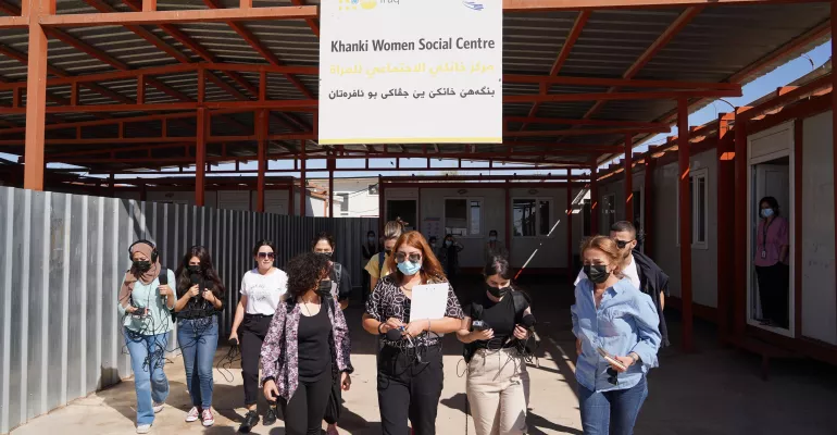 Production de podcasts dans les camps de réfugiés de Khanke et Domiz en Irak