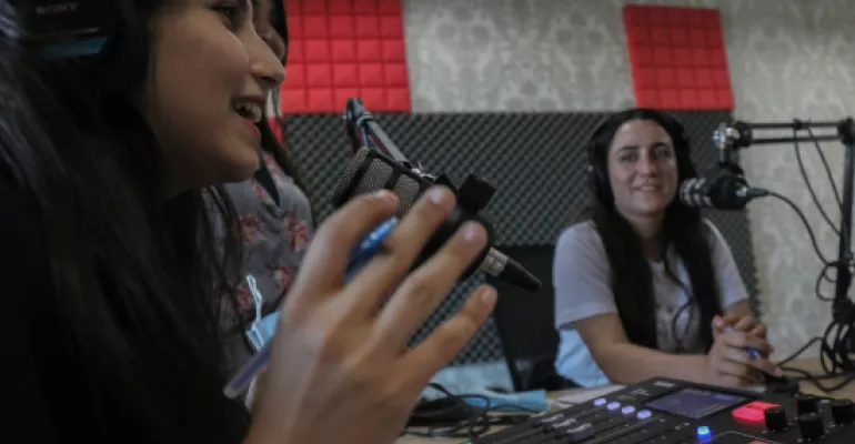 Formation technique à la production de podcasts, Erbil, septembre 2021 #Makanatimedia