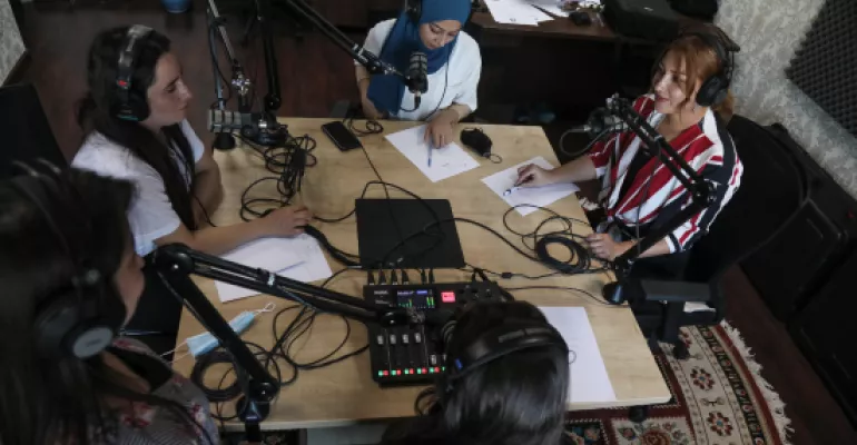 Technical training on podcast production, Erbil, September 2021 #Makanatimedia