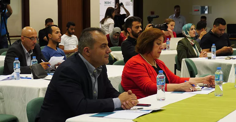 Forum de lancement du projet, Ramallah, juillet 2018 #halmedia