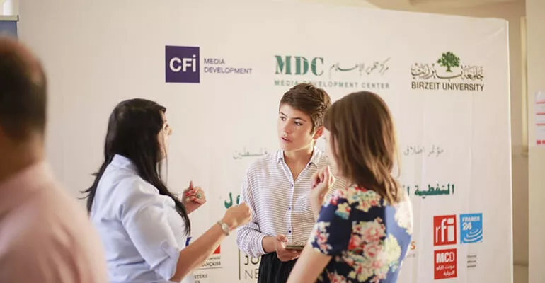 Forum de lancement du projet, Ramallah, juillet 2018 #halmedia