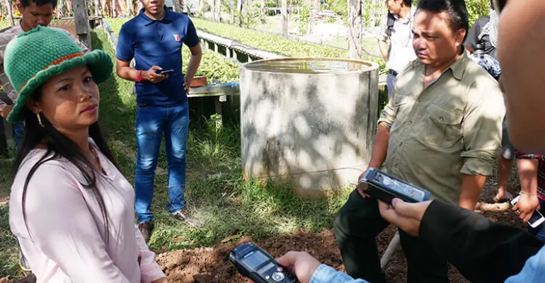 L'équipe de Khmer Youth Association dans la province de Kamong Spoe - octobre 2018 #connexionsrurales