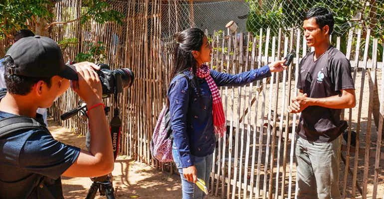 L'équipe de Khmer Youth Association dans la province de Kamong Spoe - octobre 2018 #connexionsrurales