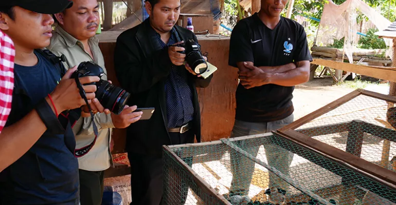 L'équipe de Khmer Youth Association dans la province de Kamong Spoe - octobre 2018 #connexionsrurales