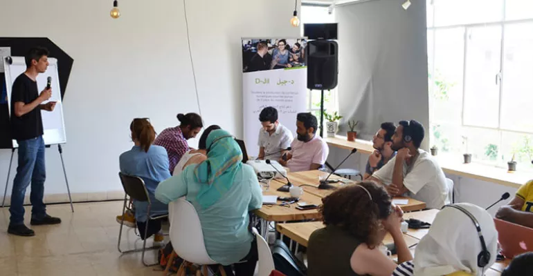 Second incubation session (8 projects) in Amman - June 2019. #DJilMedia