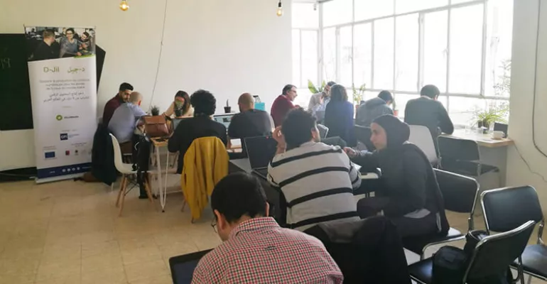 Session in Amman for the 15 teams competing - 28, 29 & 30 March 2019 #DJilMedia