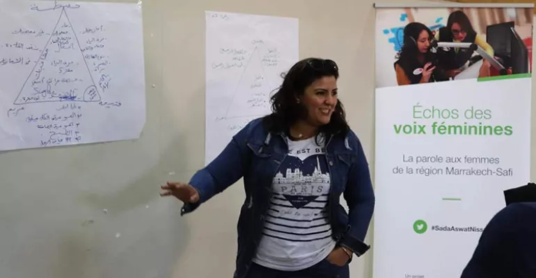 Training in Marrakech on social networks, March 9, 2019. #SadaAswatNissaa