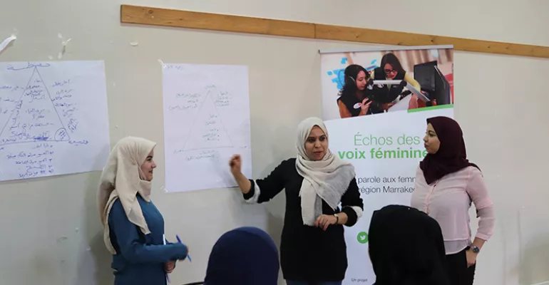 Training in production techniques, in terms of writing, production and animation, March 11, 2019. #SadaAswatNissaa