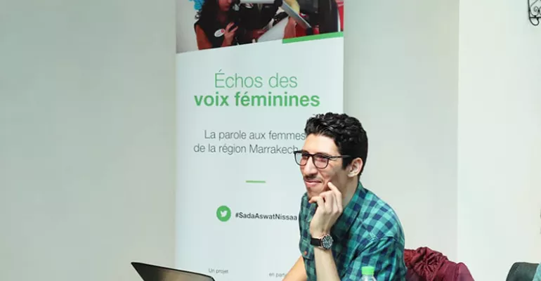 Training in production techniques, in terms of writing, production and animation, March 11, 2019. #SadaAswatNissaa