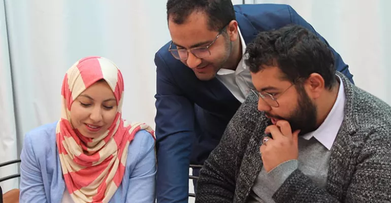 Training in production techniques, in terms of writing, production and animation, March 11, 2019. #SadaAswatNissaa