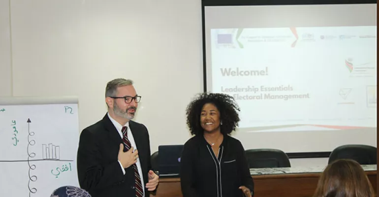 Formation de formateurs sur les compétences en leadership et en gestion électorale: projet LEAD ToT. Janvier 2018 #EUJDID
