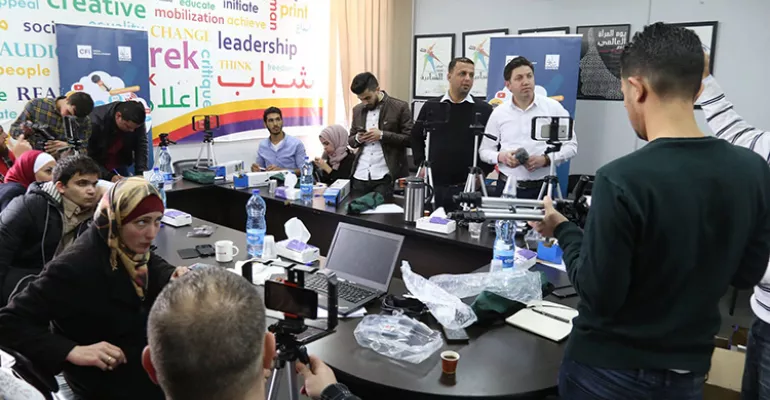 Formation au journalisme-mobile, production de films par des appareils intelligents, mars 2019. #halmedia