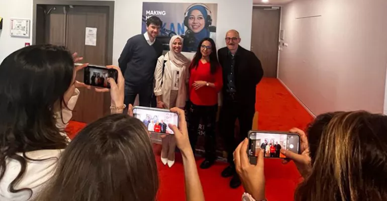 Rencontre entre les lauréates irakiennes de Makanati et les équipes de CFI - juin 2023 #Makanatimedia