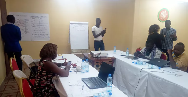 Séminaire de formation des journalistes de l'émission, début juillet 2019, à Ouagadougou. #MediaSahel