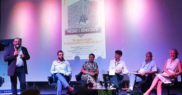 Conference "What types of media does democracy need?" @ @ IFTunisie in Media & Democracy journalism training, September 20, 2019 #MediaLabCampus