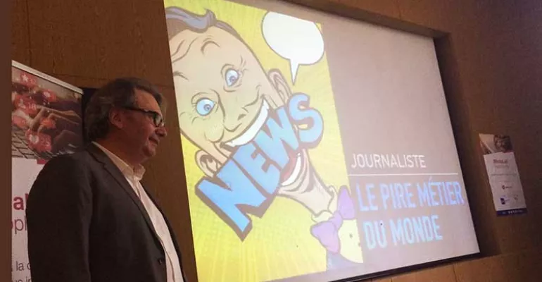 Éric Le Braz at the Innovation MediaLab, held in #Beirut on February 12 and 13, 2019. #MediaLabFr