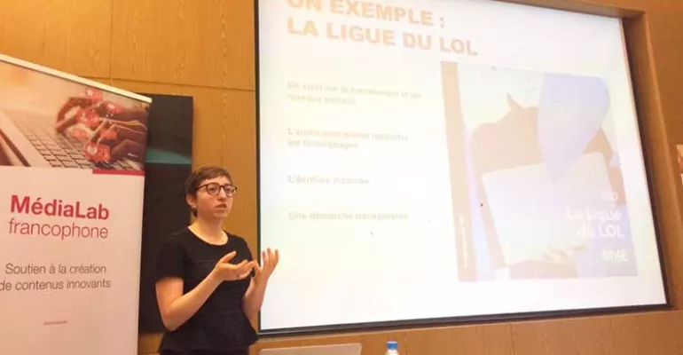 Diane Jean au séminaire organisé à #Beyrouth les 12 et 13 février 2019. #MediaLabFr