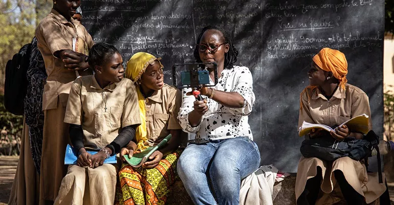 Reportage d’une apprenante en extérieur – décembre 2020 - @Olympia de Maismont #MediaSahel