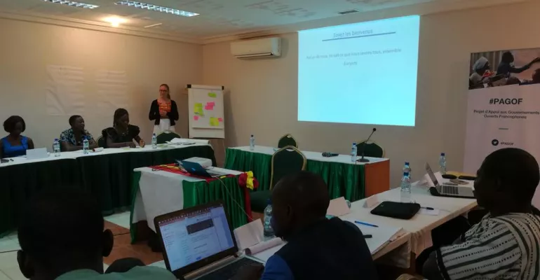 En marge des Data Days, atelier sur les données ouvertes au Burkina Faso, février 2019. #PAGOF