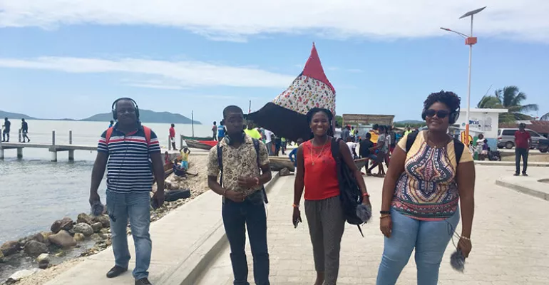 The promotion of Les Cayes in reportage at the #DestinationAquin festival - April 2019 #InfoToupatou