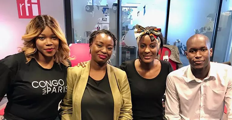 Charlotte Kalala, fondatrice du festival Congo Na Paris ; Sally Tiote, créatrice des marchés d'Aya et Baila Sarr, président du comité Miss Peul, à l'émission Valoriser sa culture à l'étranger. #MediaSahel
