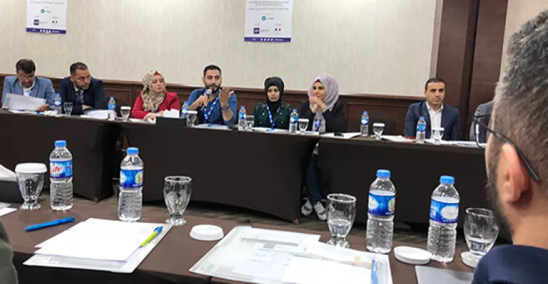 40 journalistes, universitaires et membres d’OSC irakiens du Gouvernorat de Ninive réunis à Erbil, septembre 2019 #Tafael