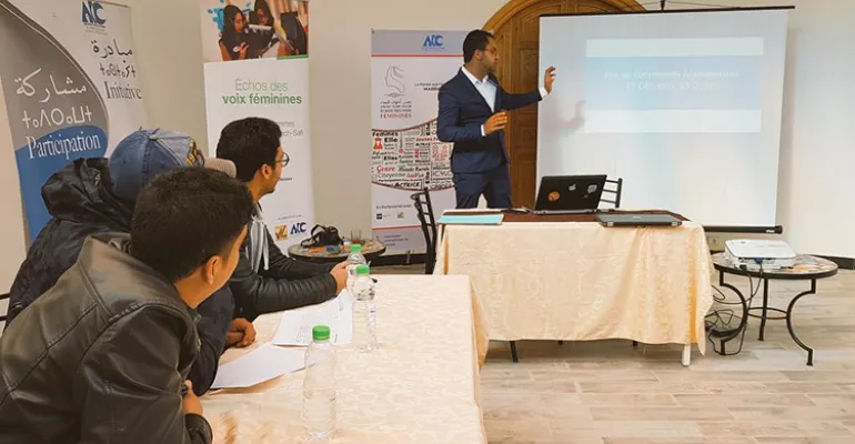 Training in Marrakech on social networks, March 9, 2019. #SadaAswatNissaa