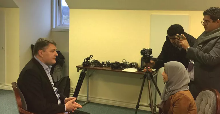 12 independent Yemeni journalists covering the peace talks in Stockholm, December 2018 #YMER