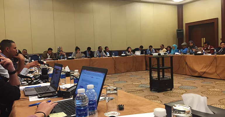 25 Yemeni journalists gather to reflect on humanitarian information (28-30 November 2017) #YMER