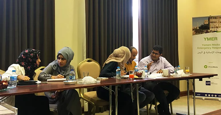 Session on the Journalistic Treatment of Humanitarian Information - November 2018 #YMER