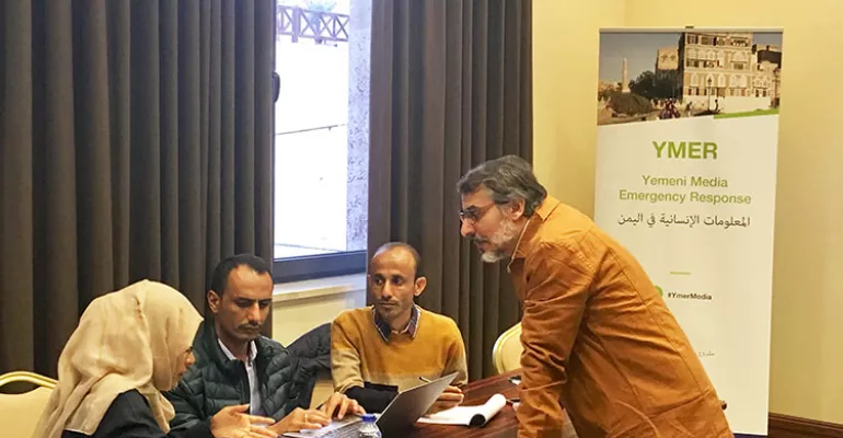 Session sur le traitement journalistique de l’information humanitaire - novembre 2018 #YMER